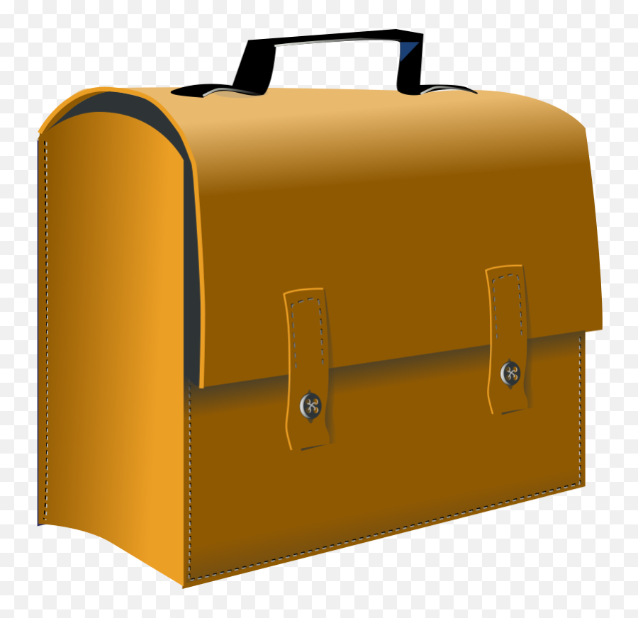 Leather Suitcase - Business Suitcase Clipart Emoji,Suitcase Clipart