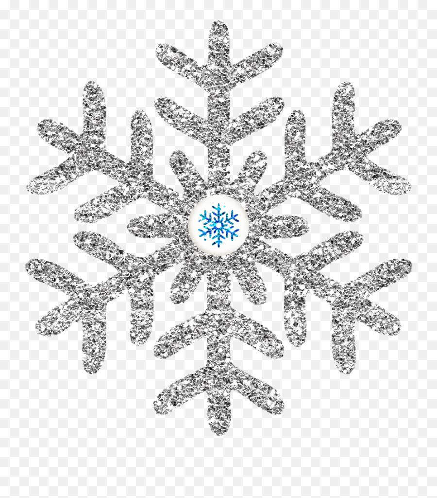 Nice Winter - Silver Snowflake Clipart 914x996 Png Emoji,Snowflake Clipart Png