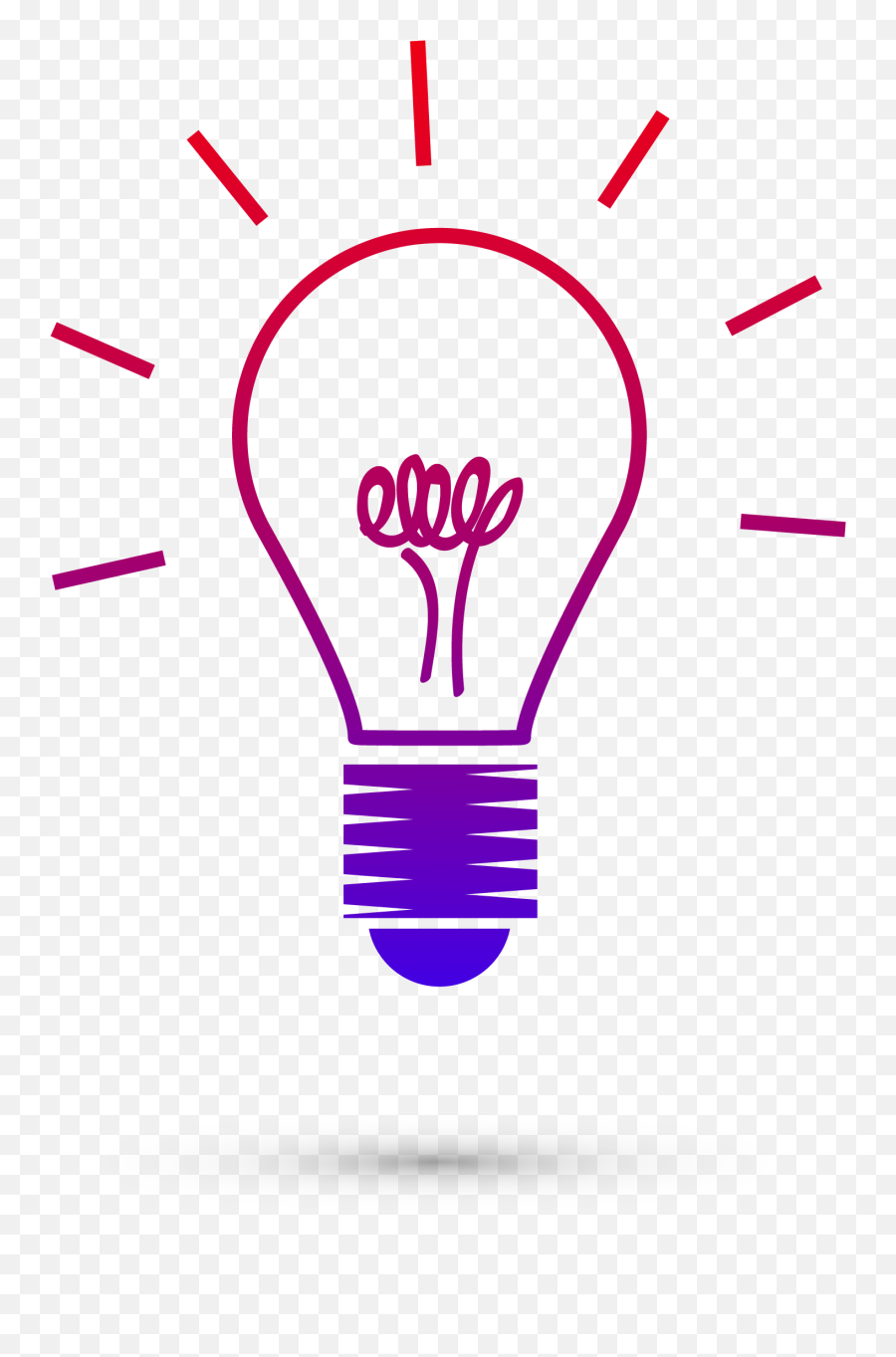 Colorful Light Bulb Png - Transparent Colorful Light Bulb Emoji,Light Bulb Png