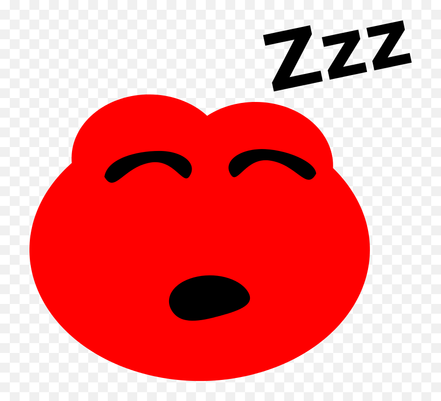 Free Clip Art Blob Sleeping By Svk - Ab Emoji,Asleep Clipart