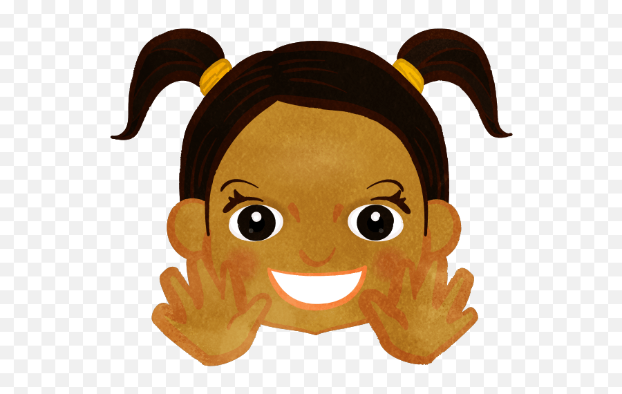 Smiling Twin Tail Girl Waving Her Hand - Cute2u A Free Cute Emoji,Hand Wave Clipart