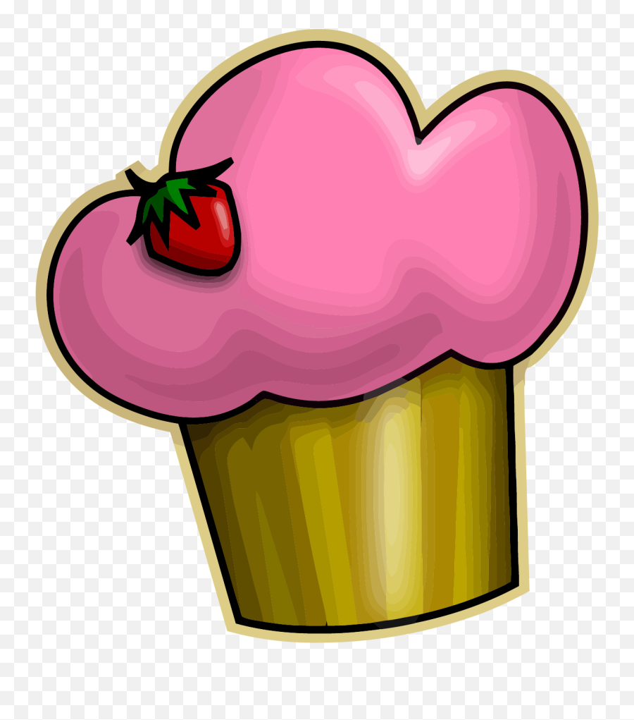 Cupcakes Clipart Green - Png Download Cartoon Cupcake Tag Birthday Emoji,Cupcakes Clipart