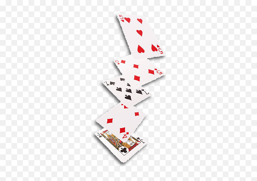 Falling Playing Cards - Falling Poker Card Transparent Emoji,Card Png