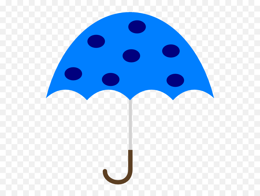 Polka Dot Umbrella Clip Art - Dots In Umbrella Clip Art Emoji,Umbrella Clipart