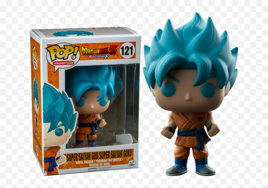 Super Saiyan God Super Saiyan Goku Funko Pop - Funko Pop Dragon Ball Blue Emoji,Super Saiyan Hair Transparent