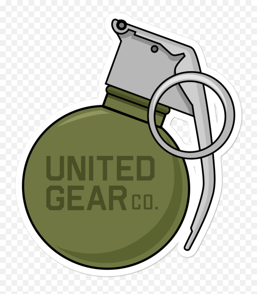 United Gear Co Hand Grenade Logo Decal The Unit Hand - Grenade Emoji,Gear Logos