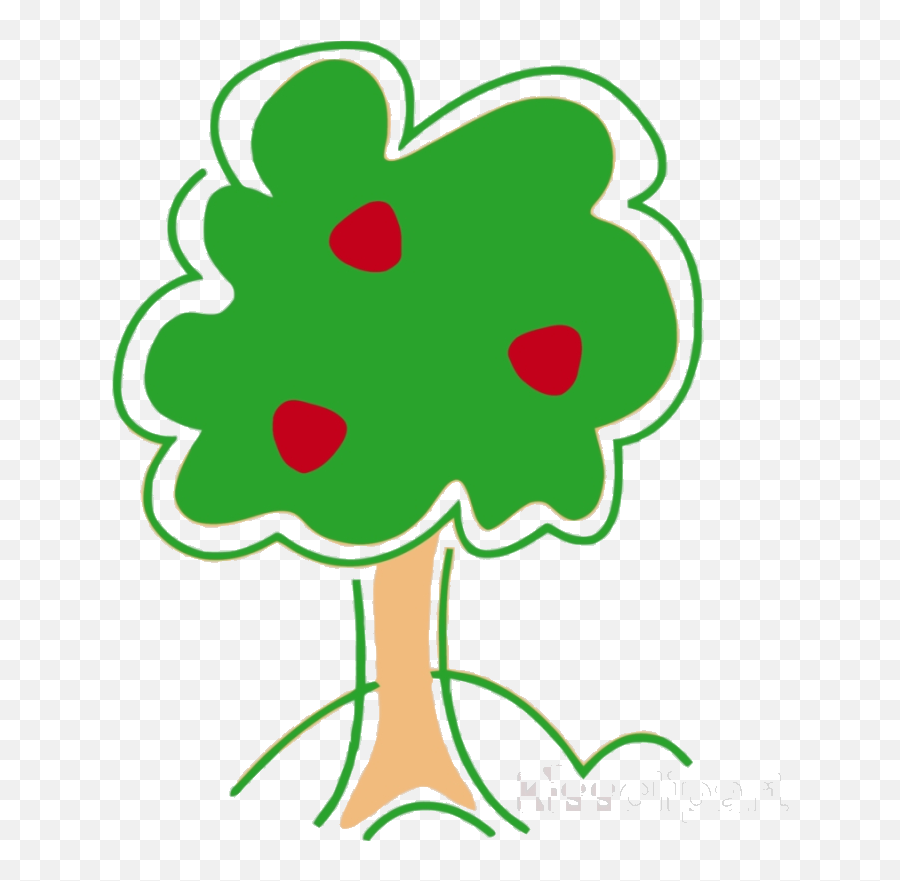 Apple Tree Cute Clipart Clip Art Transparent Png - Cute Emoji,Cute School Clipart