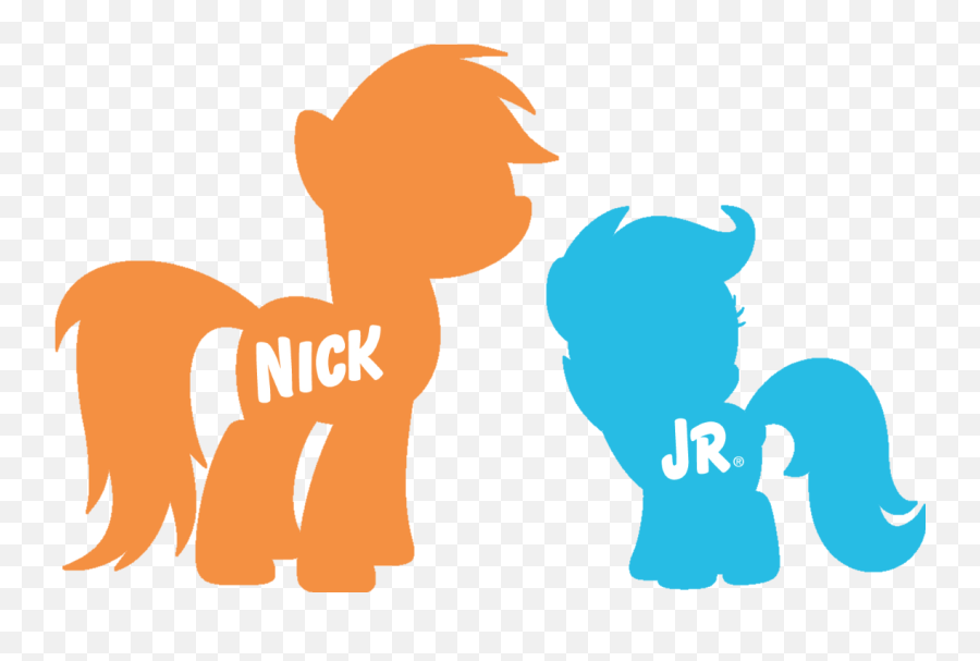 Nick Jr Pony Logo Clipart - Mlp Nick Jr Logo Emoji,Nick Jr Logo