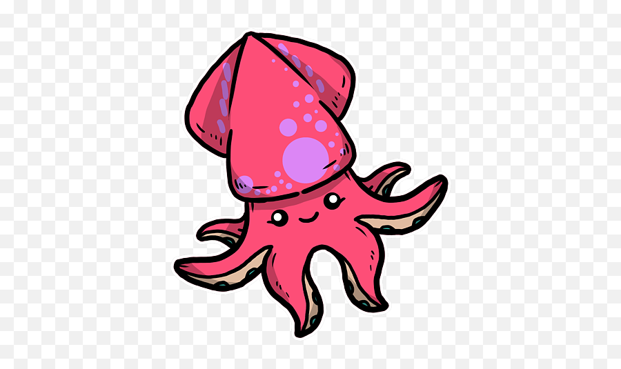 Cute Squid Aquatic Animal Gift Idea Womenu0027s T - Shirt For Sale Emoji,Octopus Tentacles Clipart