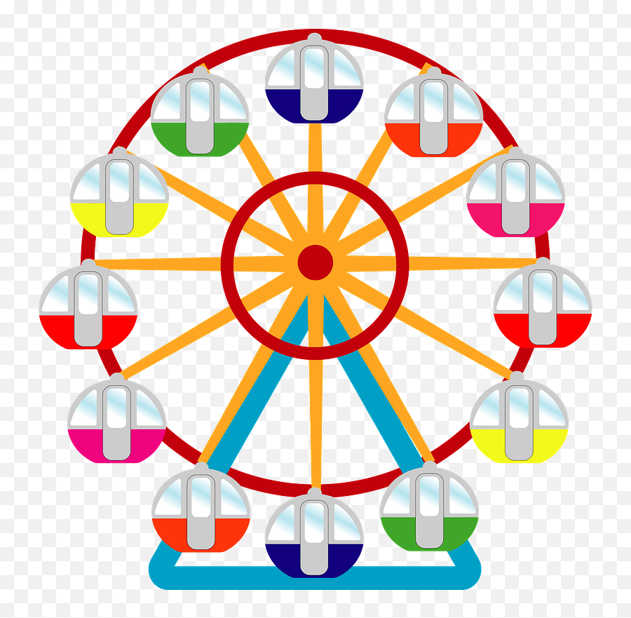 Ferris Wheel Clipart - Clip Art Ferris Wheel Emoji,Ferris Wheel Clipart