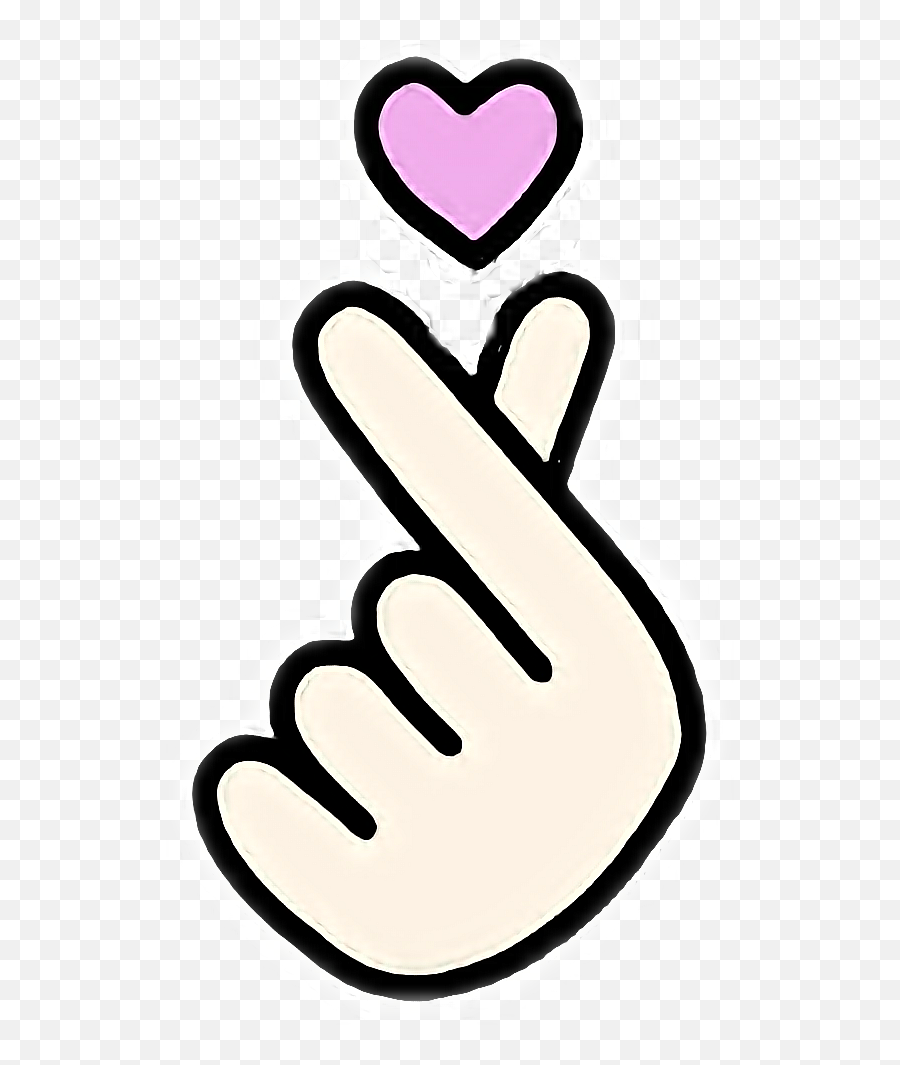 Hand Heart Finger Korea - Heart Png Download 568 Emoji,Heart Hands Clipart