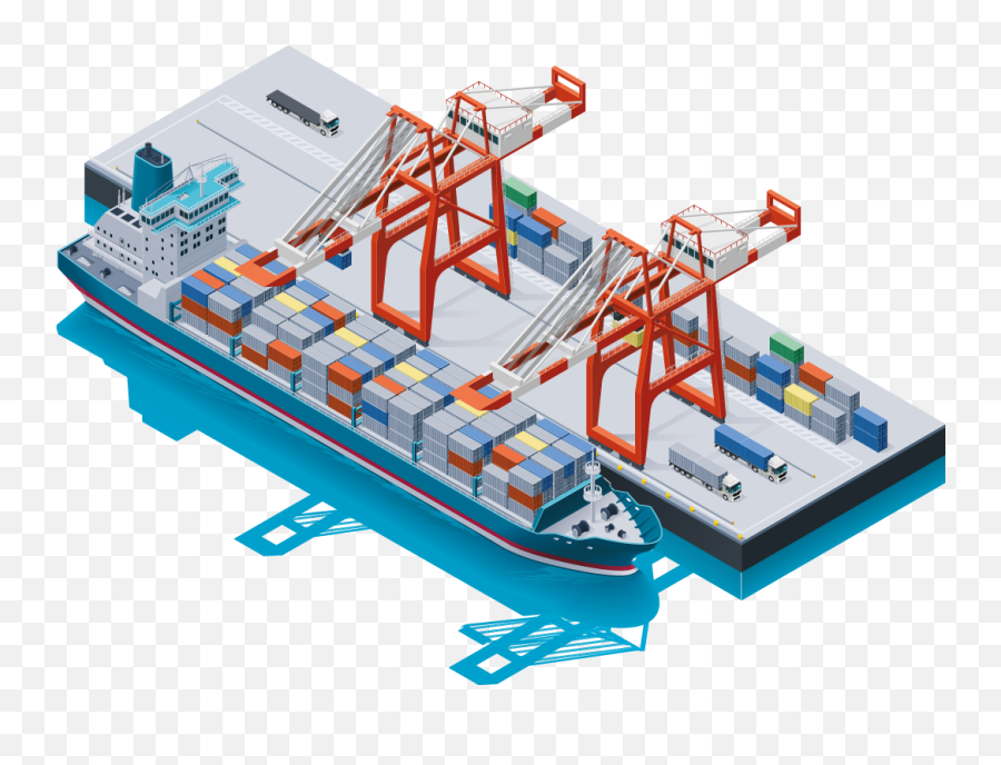 Ships And Containers Clipart - Full Size Clipart 2455063 Emoji,Cargo Ship Clipart