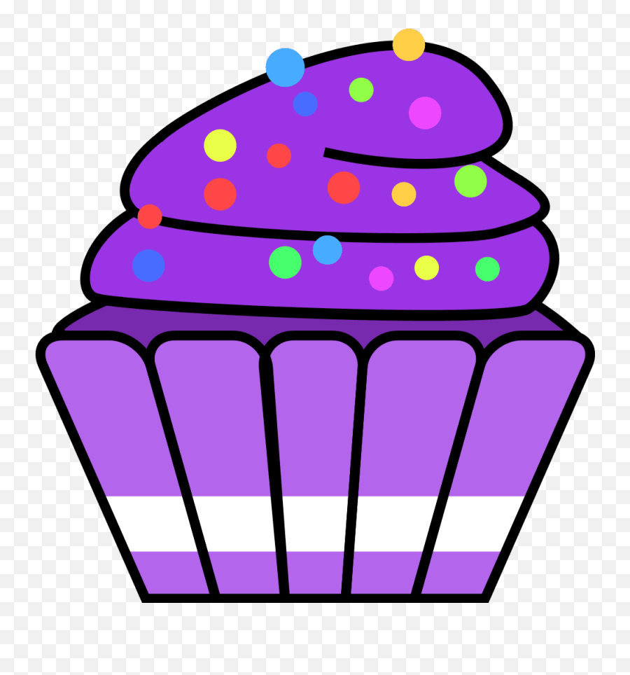Cupcakes Clipart Violet Cake Cupcakes Violet Cake - Baking Cup Emoji,Cupcakes Clipart