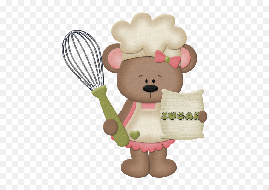 En La Cocina - Carmen Ortega Álbuns Da Web Do Picasa Cute Teddy Bear Cooking Clipart Emoji,Whisk Clipart