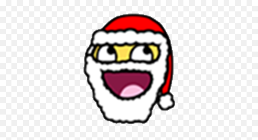 Santa Epic Face - Santa Epic Face 420x420 Png Clipart Happy Emoji,Santa Face Clipart