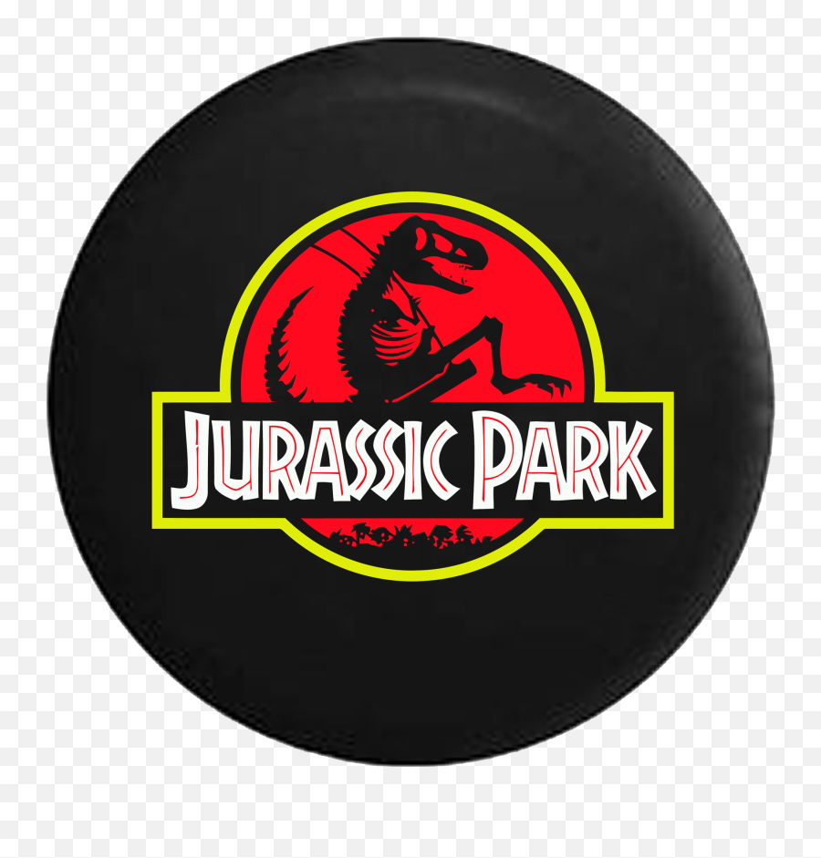 Spare Tire Cover Jurassic Park Dinosaur Skeleton Jk Accessories Ebay - Jurassic Park Emoji,Jeep Grill Logo