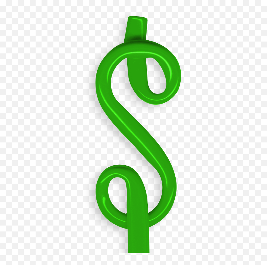 Dollar Sign - 2 Bentcil Vertical Emoji,Dollar Sign Transparent