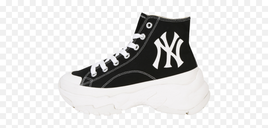 Mlb Women Ny New York Yankees Chunky High Shoes Black - Chunky High New York Yankees Emoji,New York Yankees Logo Png