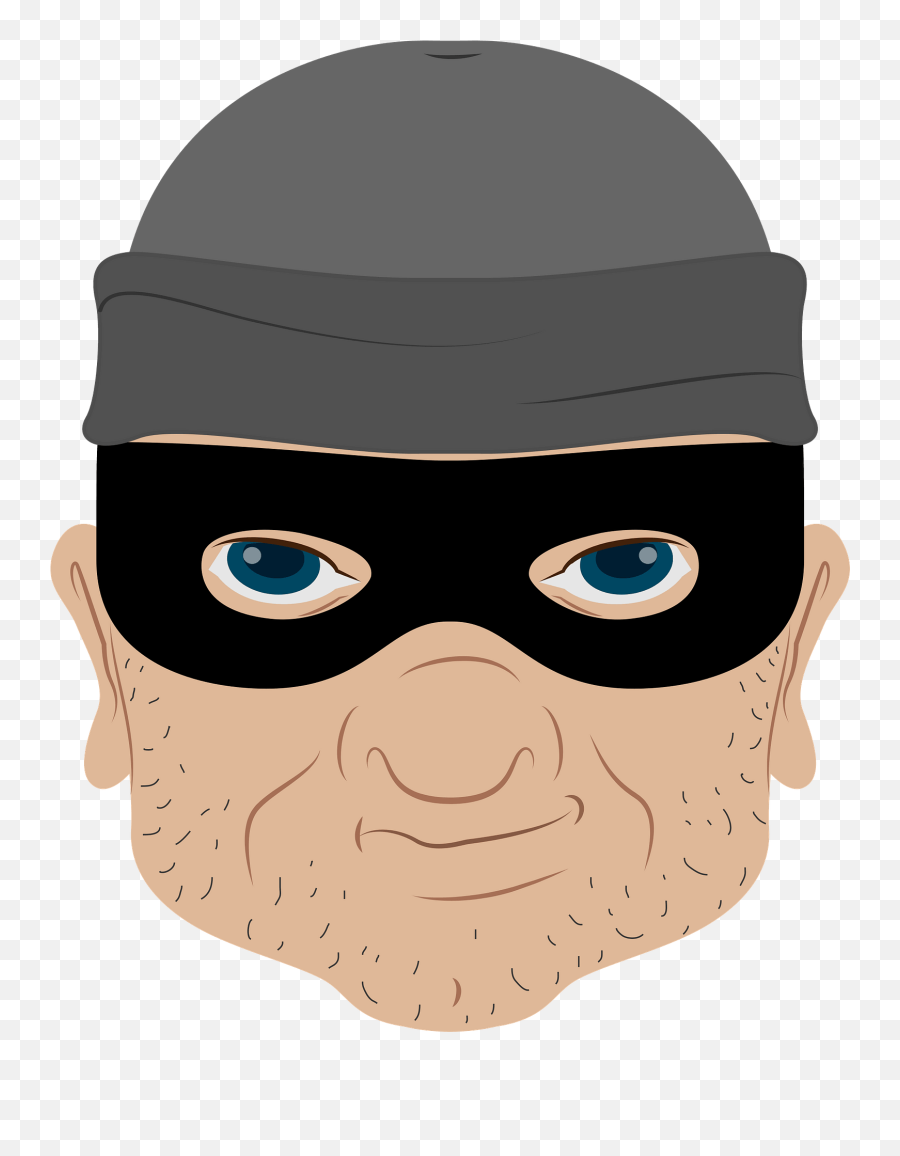 Robber Face Clipart - Face Robber Clip Art Emoji,Robber Clipart