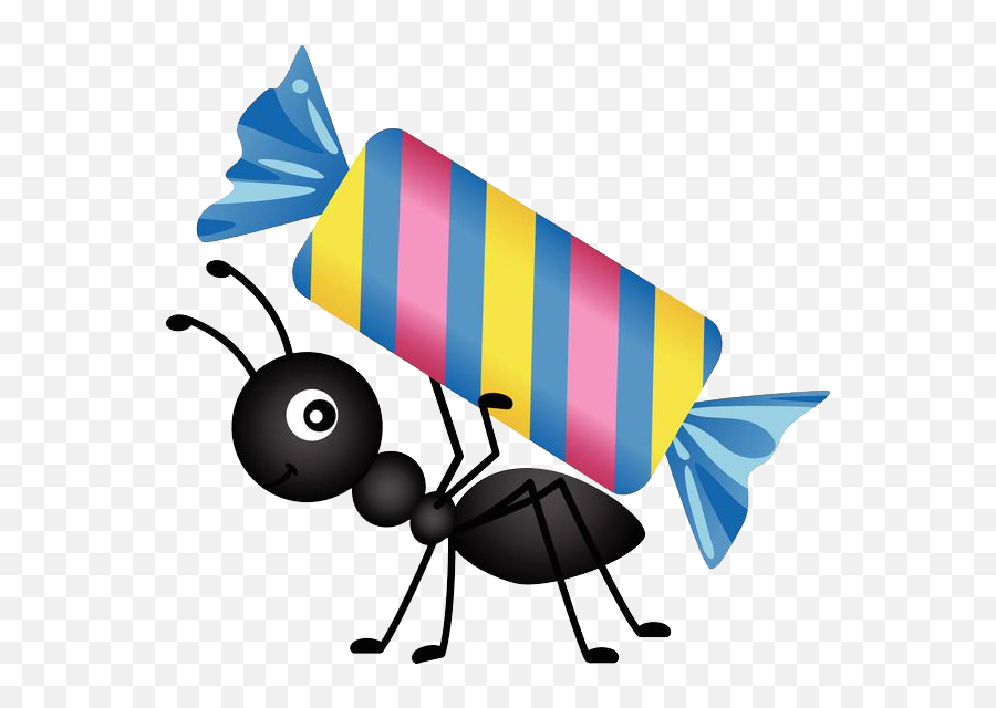 Ant Clipart Png - Ant Carrying Food Clipart Emoji,Ant Clipart