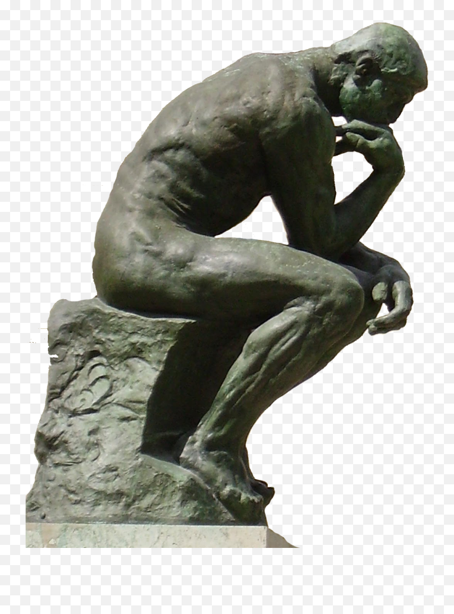 The Thinker Statue Png - Musée Rodin Emoji,The Thinker Png