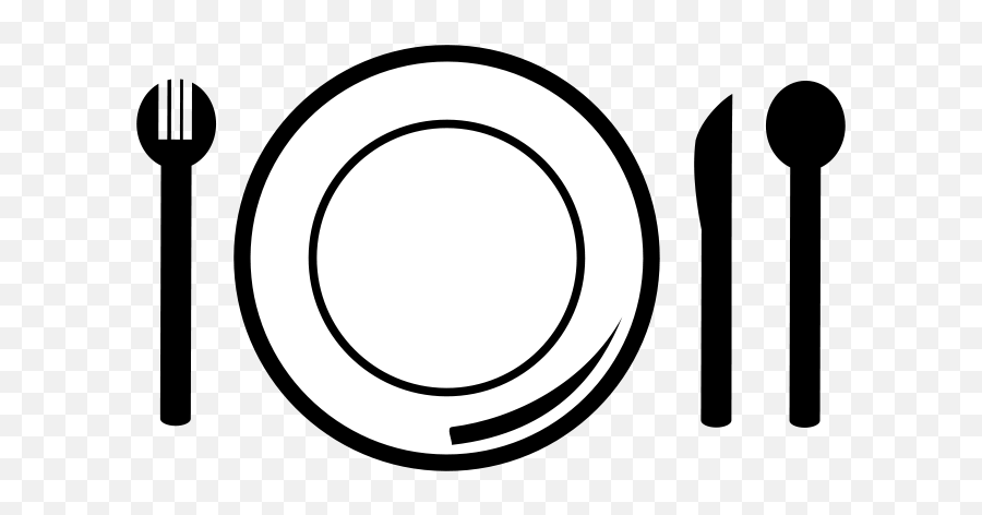 Dinner Couvert Clip Art At Vector Clip - Dinner Plate Clip Art Emoji,Dinner Clipart
