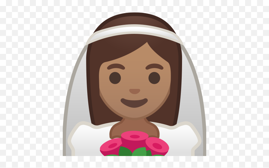 Bride With Veil Medium Skin Tone Icon Noto Emoji People,Family Emoji Transparent