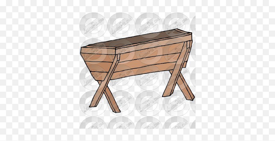 Manger Picture For Classroom Therapy Use - Great Manger Sawhorse Emoji,Manger Clipart
