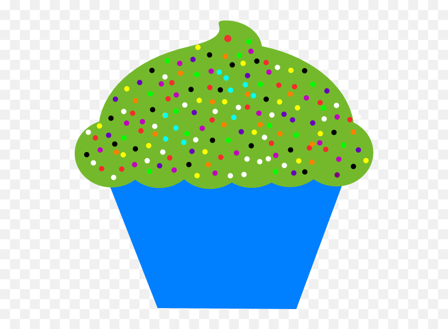Blue Clipart Cupcake - Birthday Cupcakes Clipart Free Vector Blue Cupcake Clipart Emoji,Cupcakes Clipart