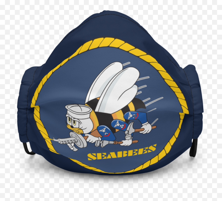 Seabees Nmcb - Cloth Face Mask Emoji,Seabees Logo
