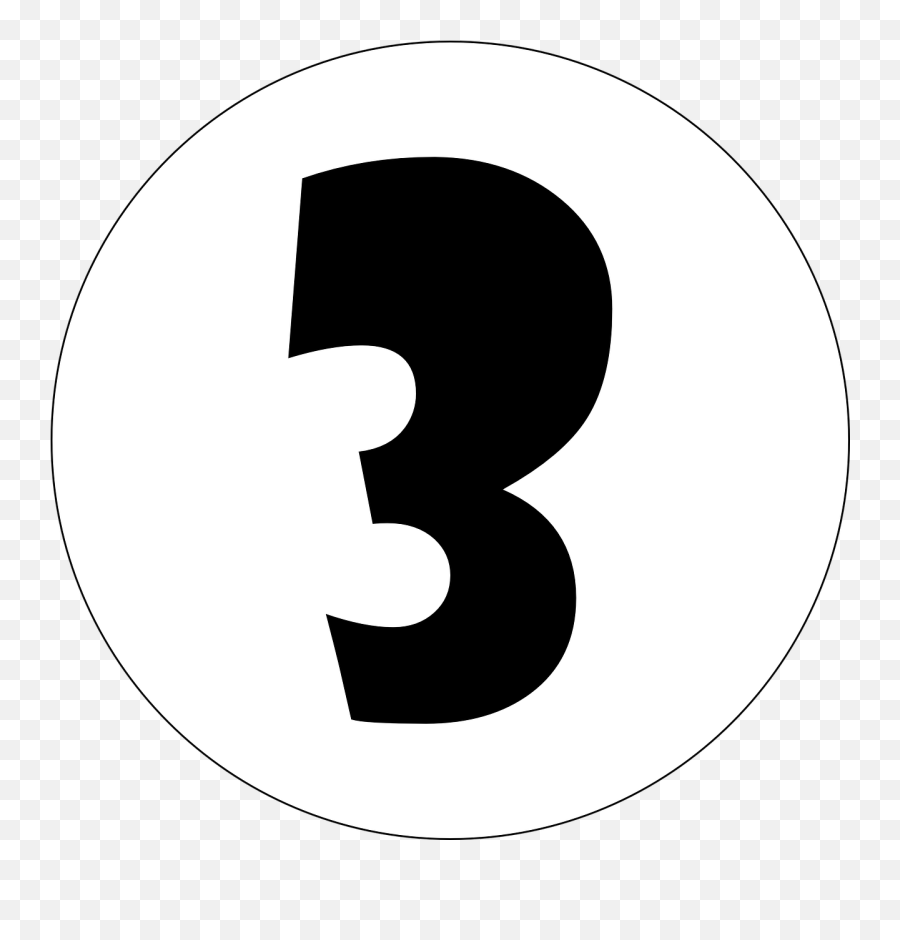 Three 3 Number - Free Vector Graphic On Pixabay 3 Pixabay Emoji,Number 3 Png