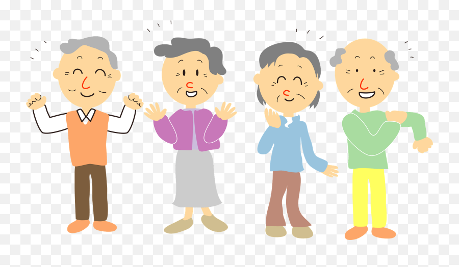 Group Of Seniors Clipart - Social Group Emoji,Group Clipart