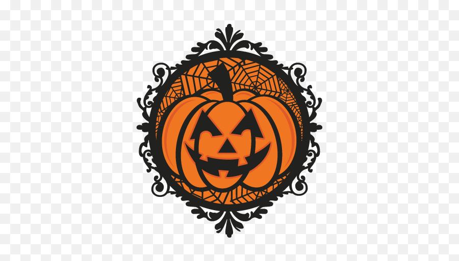 Download Jack O Lantern Frame Svg Scrapbook Cut File Cute - For Halloween Emoji,Jack O Lantern Clipart