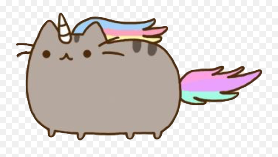 Download Pusheen Cat Unicorn Grey - Unicorn Pusheen Cat Png Emoji,Pusheen Transparent Background