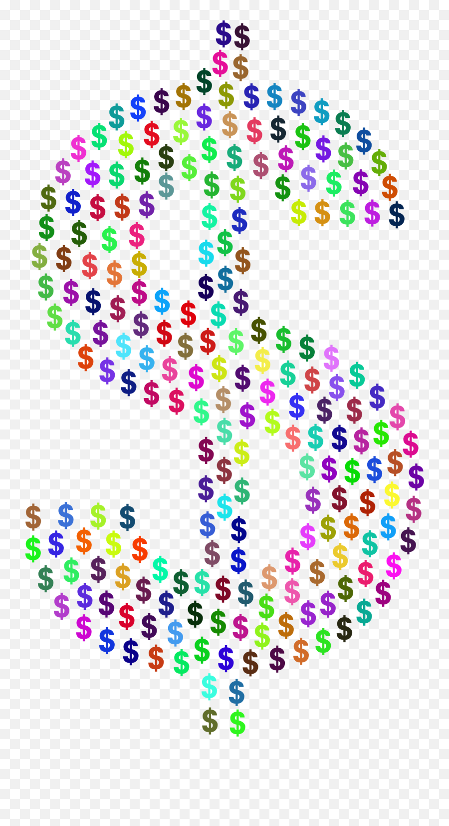 Dollar Clipart Original Dollar Original Transparent Free - Colorful Money Icon Png Emoji,Dollar Sign Clipart