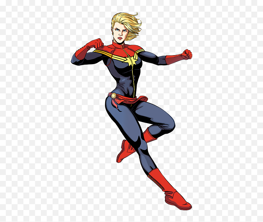 Download Captain Marvel Hq Png Image - Comic Captain Marvel Flying Emoji,Captain Marvel Logo