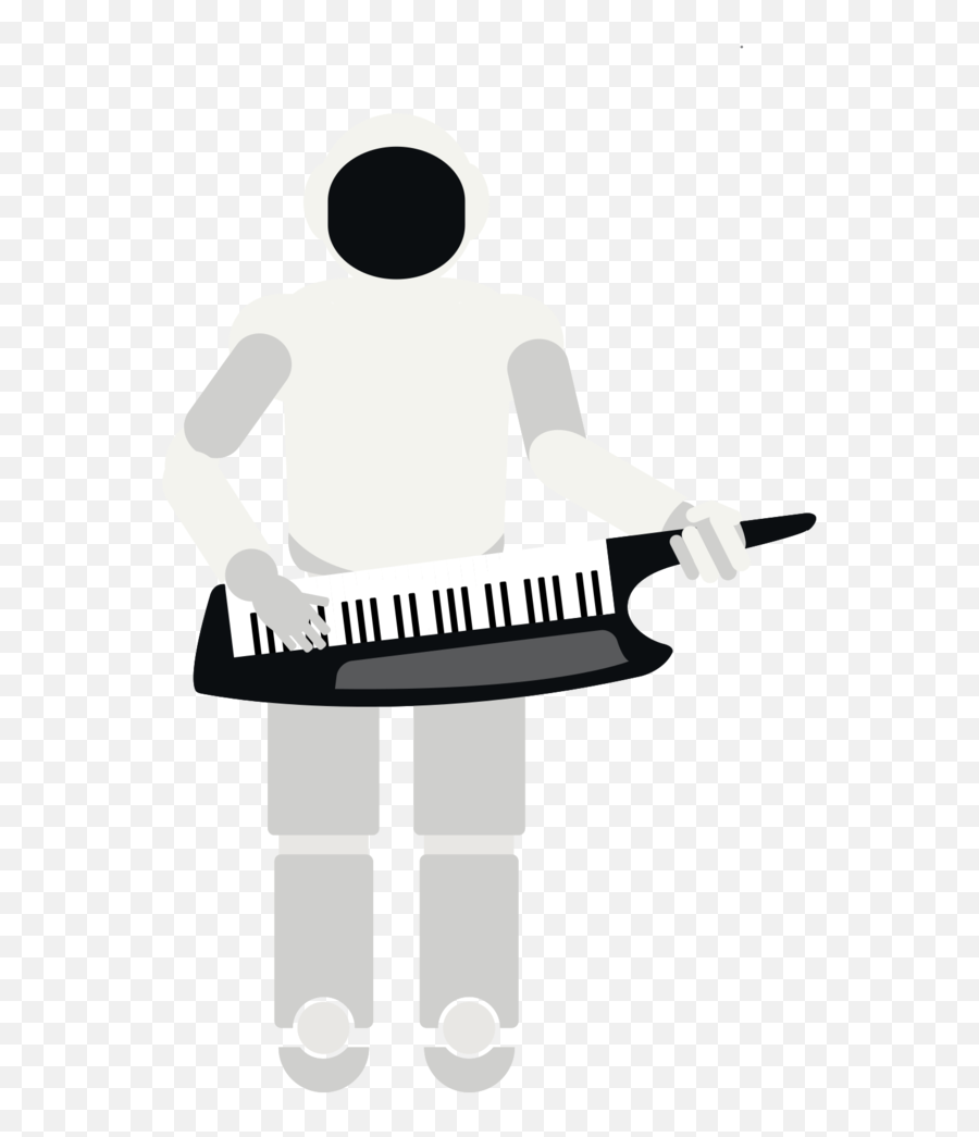 Free Robot Playing Music Keyboard 1206695 Png With - Keytar Emoji,Robot Transparent Background