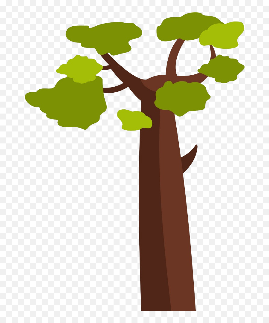 Baobab Tree Clipart Transparent 2 - Clipart World Baobab Vector Emoji,Oak Trees Clipart