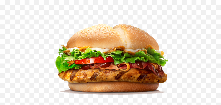 Download King Whopper Hamburger Chiken Cheeseburger - Grilled Chicken Sandwich Transparent Emoji,Hamburger Transparent Background