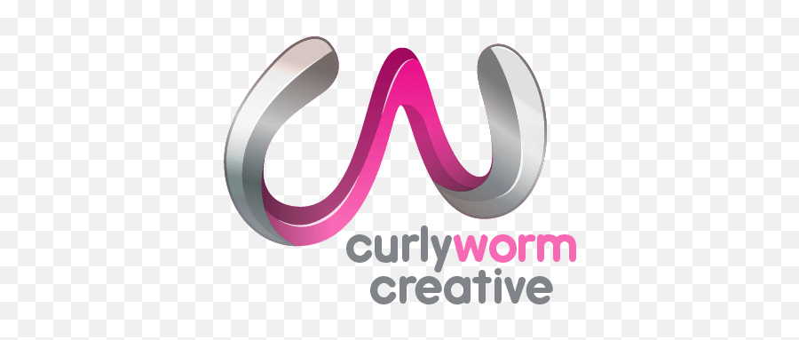 Curlyworm Creative U2013 Curly - Haired Creative Copywriter Dot Emoji,Worm Logo