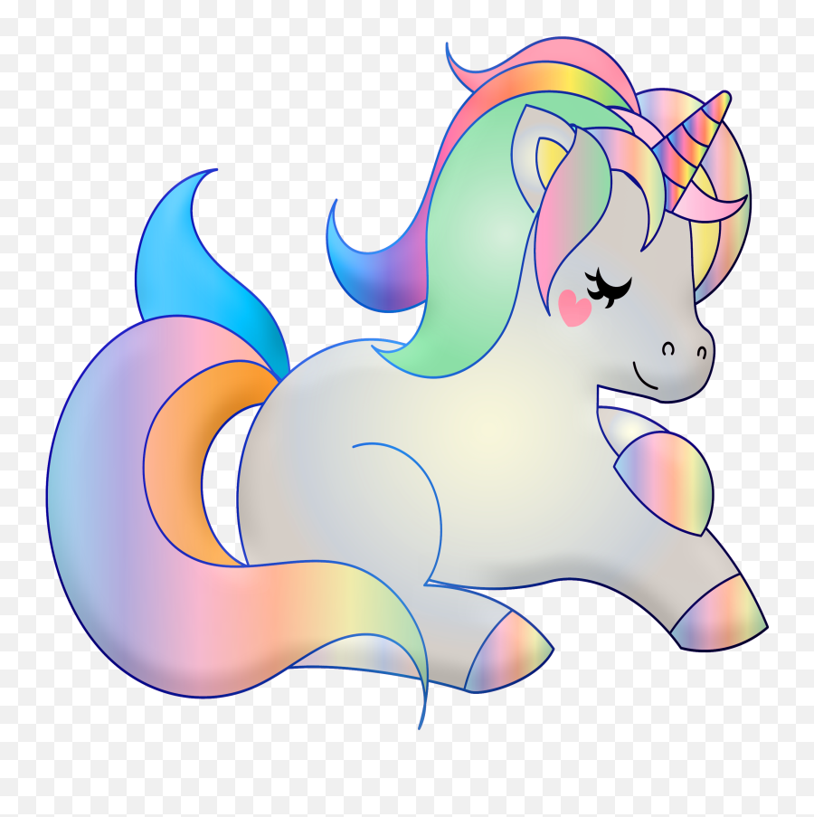 Unicorn Rainbow Pastel Colorful Magic - Free Image From Pastel Rainbow Unicorn Banner Png Emoji,Pastel Tiktok Logo