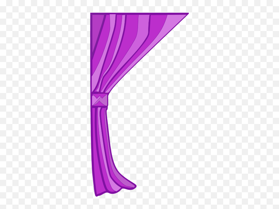 Curtain Left Clip Art At Clkercom - Vector Clip Art Online Purple Curtain Clip Art Transparent Emoji,Curtains Clipart