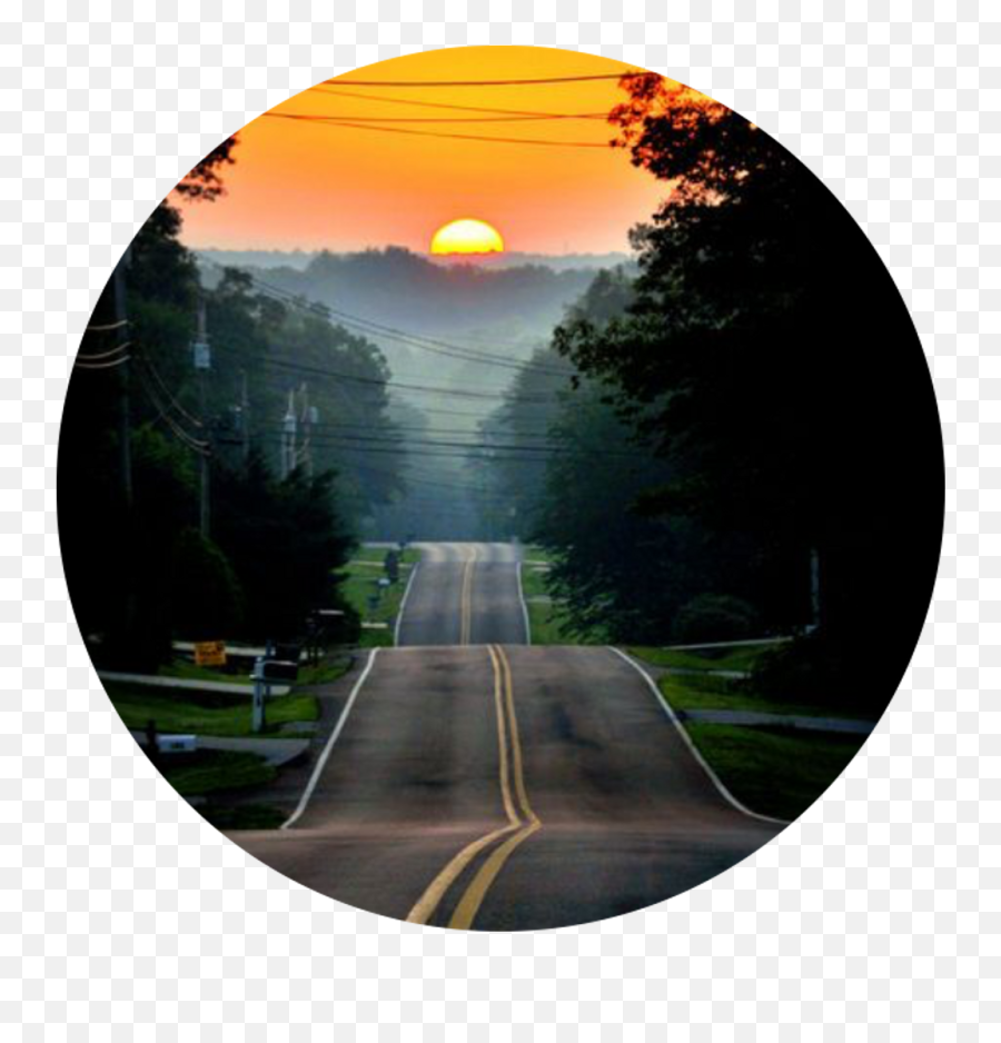 Beautiful Sunrise With Road Png Image Emoji,Sunrise Png
