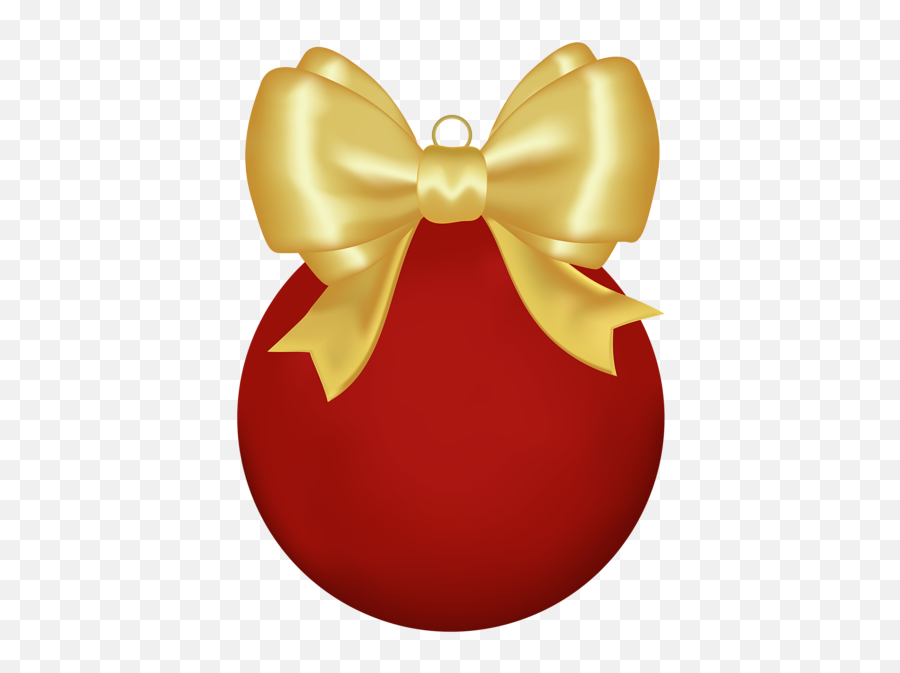Christmas Red Ball With Bow Png Clipart Red Christmas Emoji,Red Confetti Png