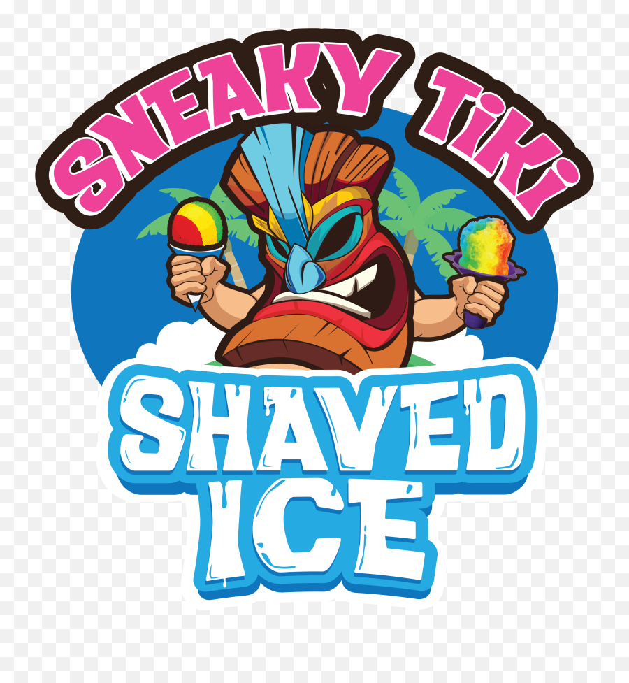 Sneaky Tiki Shaved Ice Food Trucks In Pensacola Fl Emoji,Snow Cone Logo