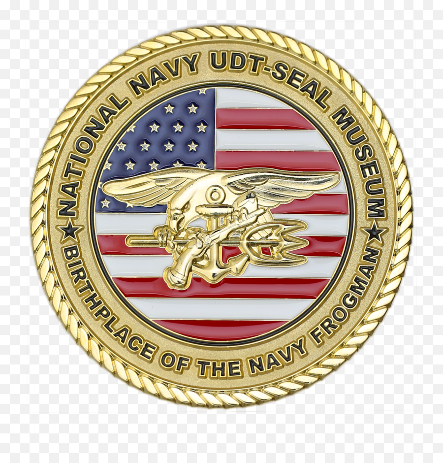National Navy Udt - Seal Museum Birthplace Of The Navy Frogman Commemorative Coin Emoji,Navy Seal Png