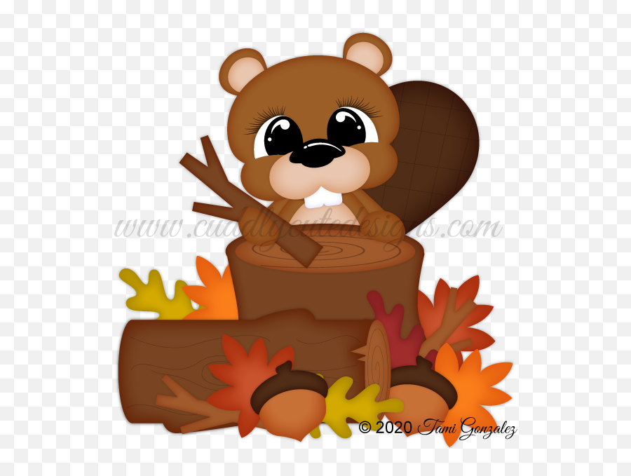 Cute Beaver Emoji,Stump Clipart