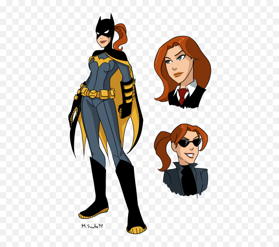 Young Justice Batgirl By Msciuto - Barbara Gordon Batgirl Emoji,Batgirl Clipart