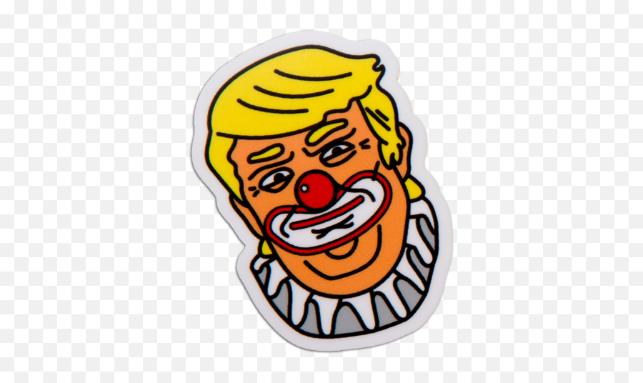 Download Clown Trump Sticker Animation - Logon 8 Donald Emoji,Clown Hat Png