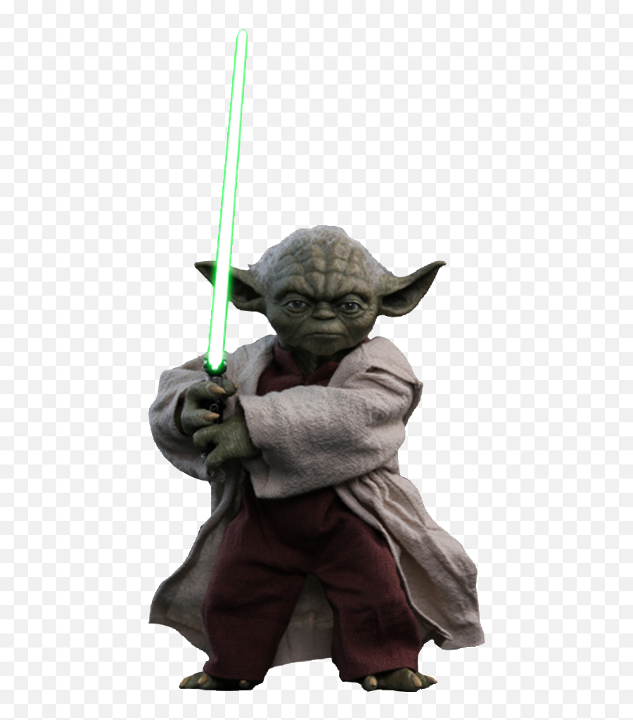 Star Wars Sixth Scale Figure Yoda - Yoda Hot Toys Emoji,Yoda Png